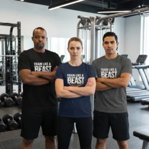 Train The Beast T-shirt | Gym Motivation Apparel for Fitness & Bodybuilding