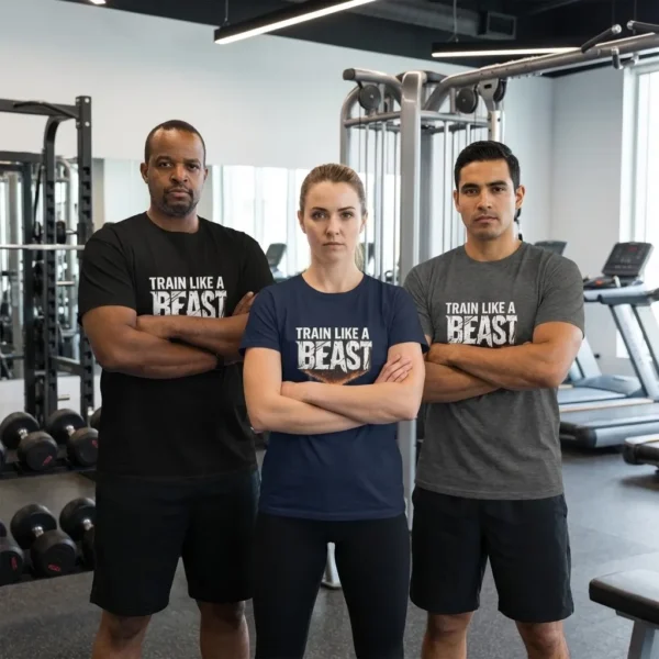 Train The Beast T-shirt | Gym Motivation Apparel for Fitness & Bodybuilding