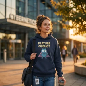 Feature or Bug? Funny Software Engineer Hoodie