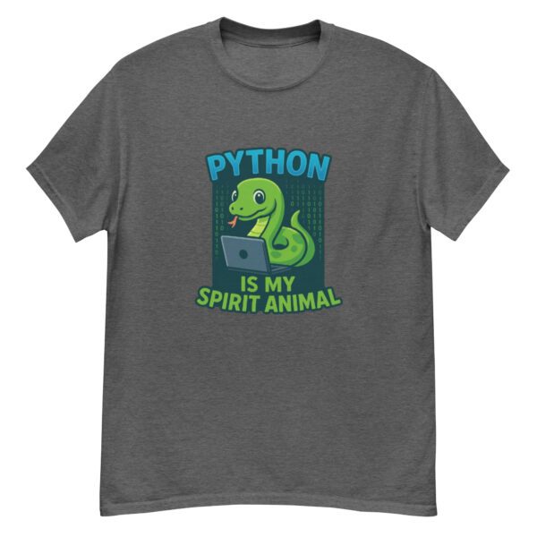 Python Is My Spirit Animal T-Shirt | Funny Python Programmer Tee