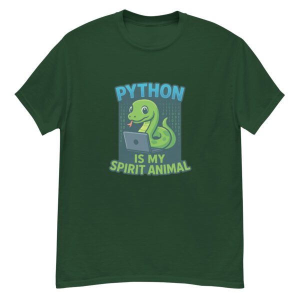 Python Is My Spirit Animal T-Shirt | Funny Python Programmer Tee