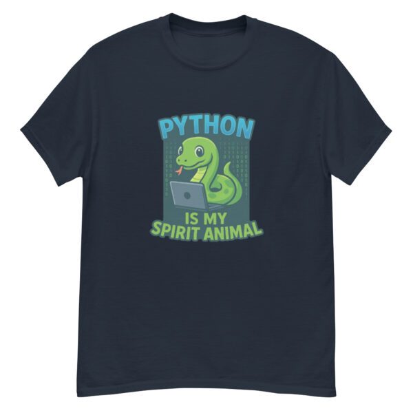 Python Is My Spirit Animal T-Shirt | Funny Python Programmer Tee