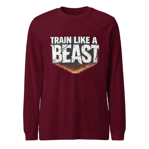 Train Like a Beast Sweatshirt | Motivational Gym Sweatshirt for Fitness Lovers