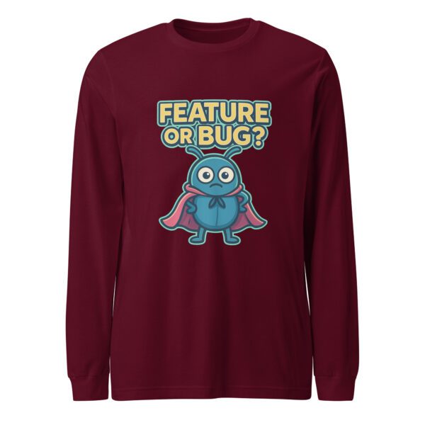 Feature or Bug? Unisex Long Sleeve Tee for Software Engineers
