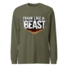 Train Like a Beast Sweatshirt | Motivational Gym Sweatshirt for Fitness Lovers