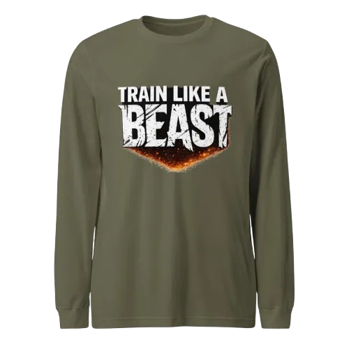 Train Like a Beast Sweatshirt | Motivational Gym Sweatshirt for Fitness Lovers