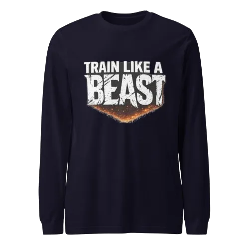 Train Like a Beast Sweatshirt | Motivational Gym Sweatshirt for Fitness Lovers
