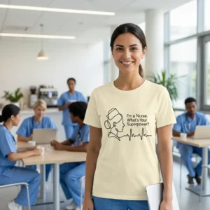 Nurse superpower t-shirt gift for registered nurses and nursing students