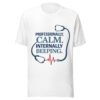 Professionally Calm Internally Beeping Nurse T-Shirt | Funny Healthcare Worker Tee